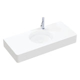 Encanto 1000 Solid Surface Wall Hung Basin with Overflow