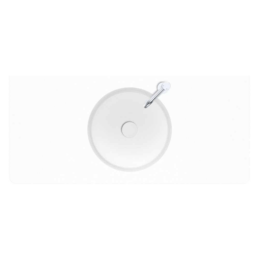 Encanto 1000 Solid Surface Wall Hung Basin with Overflow