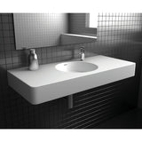 Encanto 1000 Solid Surface Wall Hung Basin with Overflow