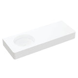 Encanto 1200 Solid Surface Wall Hung Left Hand Basin with Overflow