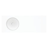 Encanto 1200 Solid Surface Wall Hung Left Hand Basin with Overflow