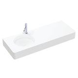 Encanto 1200 Solid Surface Wall Hung Left Hand Basin with Overflow