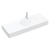 Encanto 1200 Solid Surface Wall Hung Centre Basin with Overflow