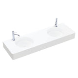 Encanto 1400 Solid Surface Wall Hung Double Basin with Overflow