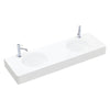Encanto 1400 Solid Surface Wall Hung Double Basin with Overflow