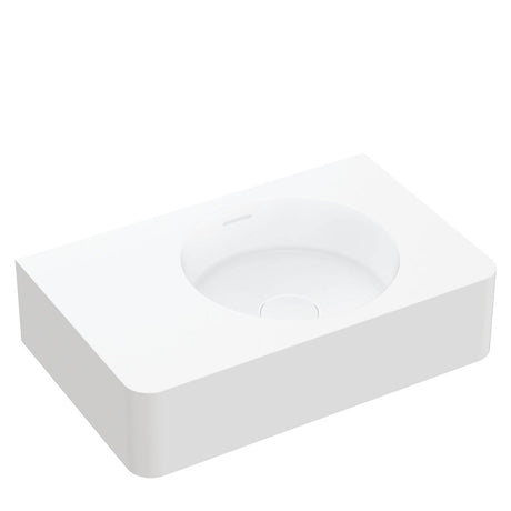 Encanto 470 Solid Surface Wall Hung Basin with Overflow