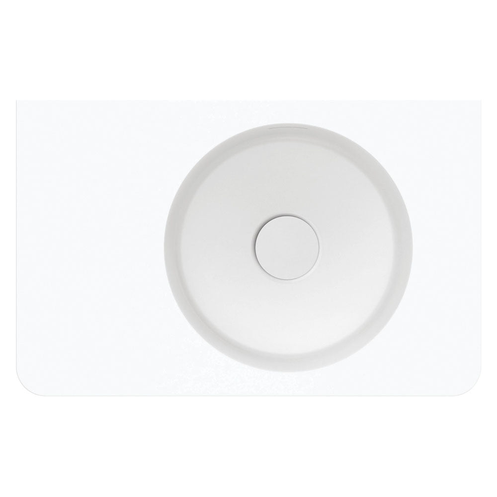 Encanto 470 Solid Surface Wall Hung Basin with Overflow
