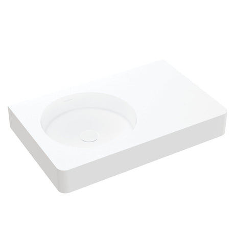 Encanto 700 Left Hand Bowl Wall Hung Basin with Overflow