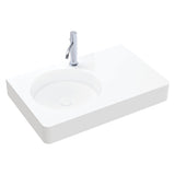 Encanto 700 Left Hand Bowl Wall Hung Basin with Overflow