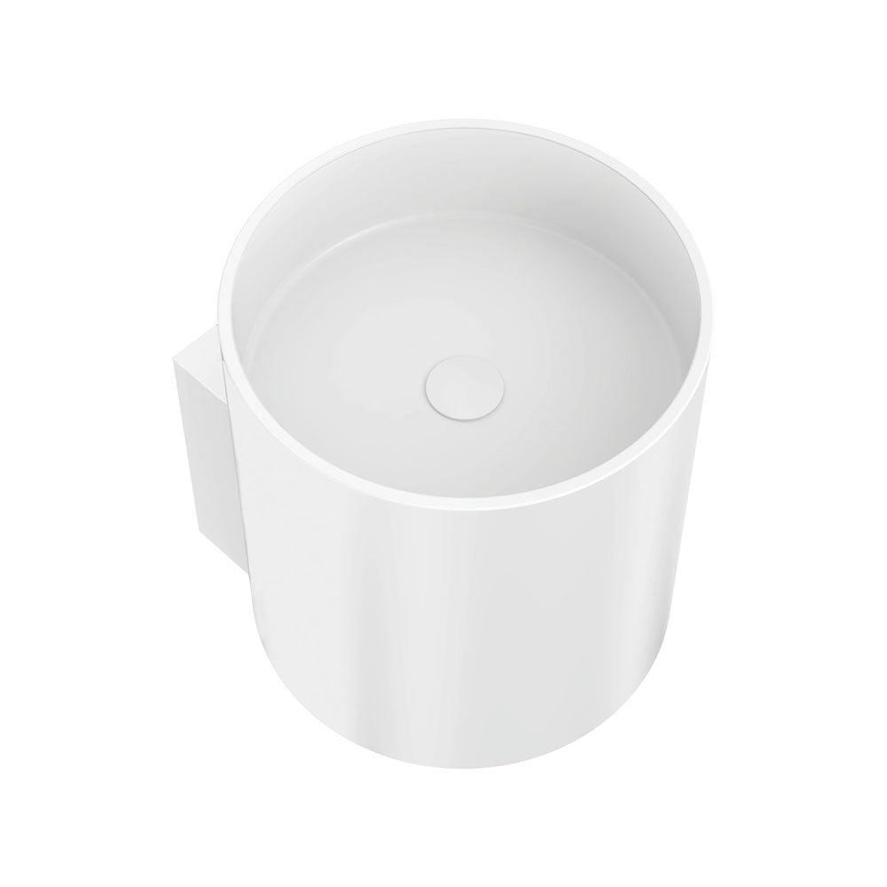 Livo Solid Surface Cylinder Wall Hung Basin