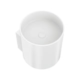 Livo Solid Surface Cylinder Wall Hung Basin