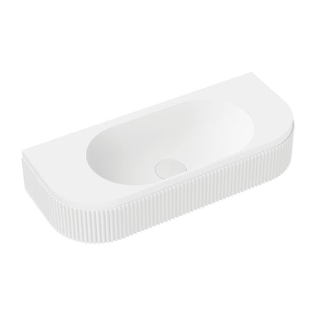 Minka Fluted Wall Hung Solid Surface Basin