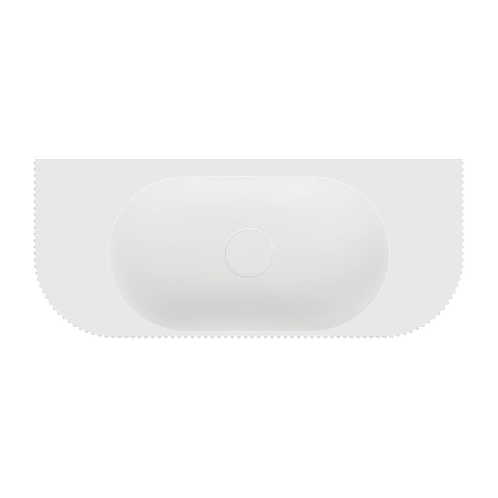 Minka Fluted Wall Hung Solid Surface Basin