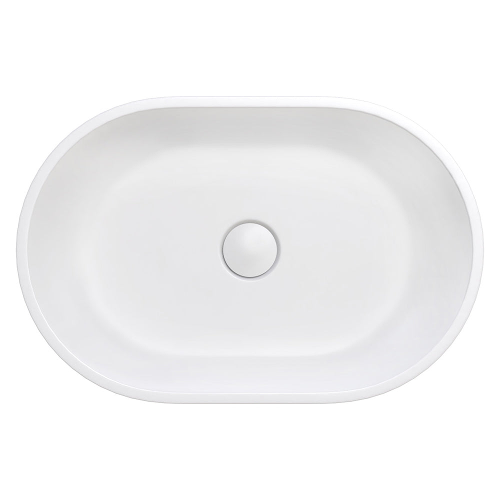 Nero Above Counter Cast Stone Solid Surface Basin