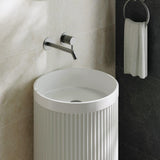 Minka Fluted Freestanding Solid Surface Basin