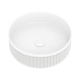Minka Fluted Round Solid Surface Above Coutner Basin