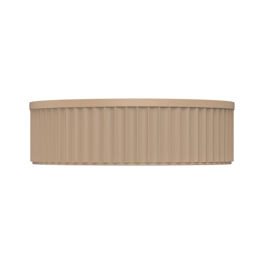 Minka Fluted Round Solid Surface Above Coutner Basin