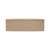 Minka Fluted Round Solid Surface Above Coutner Basin