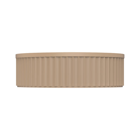 Minka Fluted Round Solid Surface Above Coutner Basin