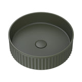 Minka Fluted Round Solid Surface Above Coutner Basin
