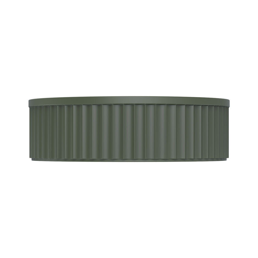 Minka Fluted Round Solid Surface Above Coutner Basin