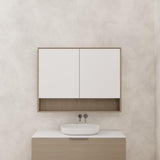 Carini - 1200mm Smoked Ash Shaving Cabinet