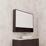Carini - 1200mm Espresso Oak Shaving Cabinet