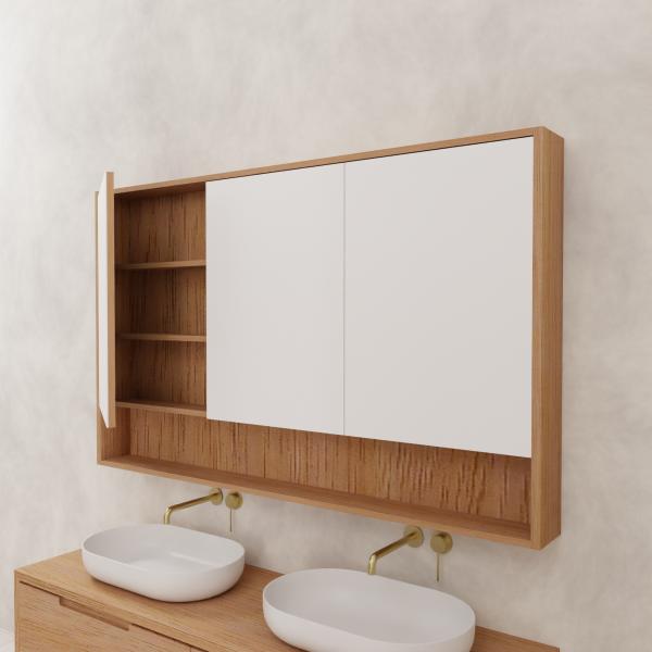 Carini - 1500mm Victorian Ash Shaving Cabinet