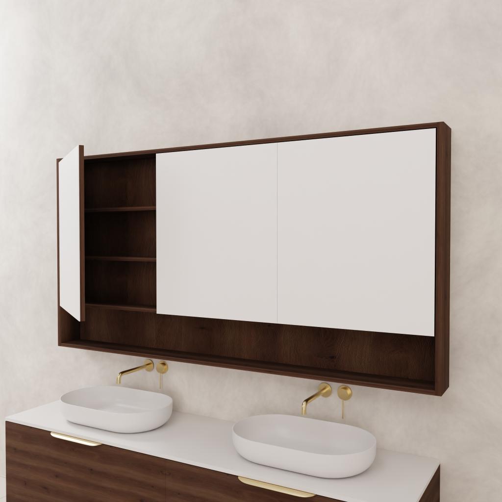 Carini - 1800mm Chestnut Shaving Cabinet