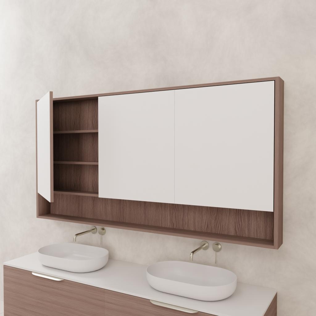 Carini - 1800mm Urban Oak Shaving Cabinet