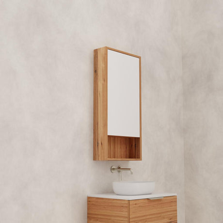 Carini - 450mm Blackbutt Shaving Cabinet