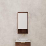 Carini - 450mm Walnut Shaving Cabinet