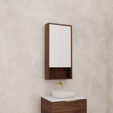 Carini - 450mm Walnut Shaving Cabinet