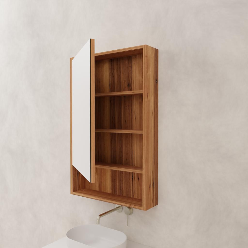 Carini - 600mm Blackbutt Shaving Cabinet