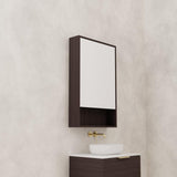 Carini - 600mm Espresso Oak Shaving Cabinet