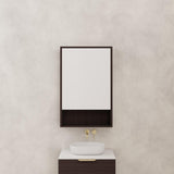 Carini - 600mm Espresso Oak Shaving Cabinet