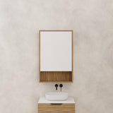 Carini - 600mm Tuscan Oak Shaving Cabinet