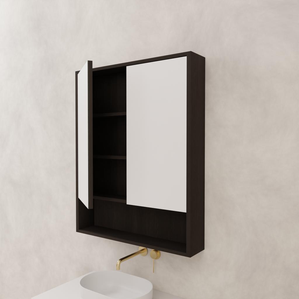Carini - 750mm Smoked Onyx Shaving Cabinet