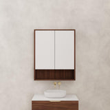 Carini - 750mm Walnut Shaving Cabinet