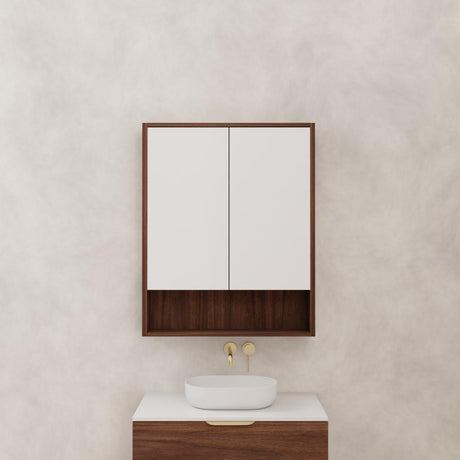 Carini - 750mm Walnut Shaving Cabinet