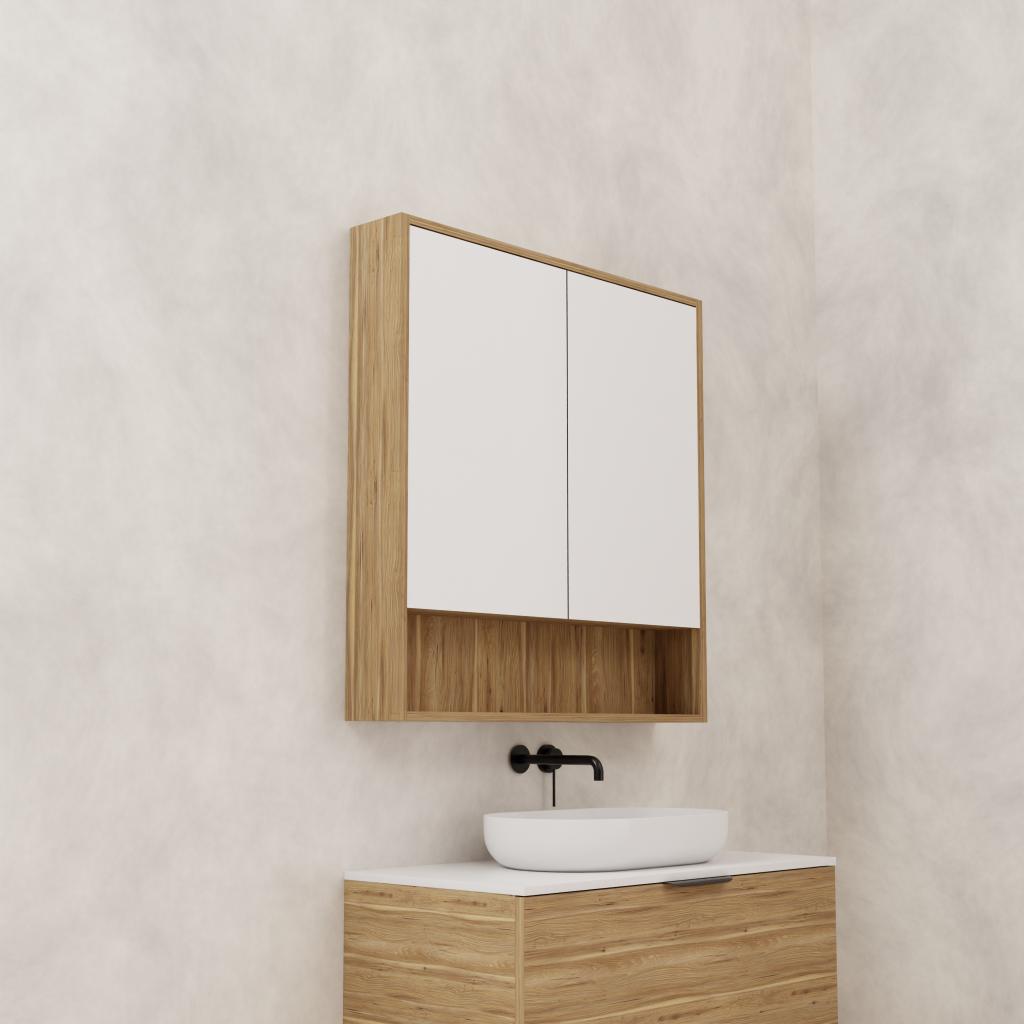 Carini - 900mm Tuscan Oak Shaving Cabinet
