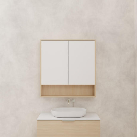 Carini - 900mm Vero Oak Shaving Cabinet
