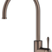 Mica Heritage Gooseneck Sink Mixer in Dusk Bronze with a curved spout and lever handle.