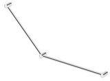 Mica Care Grab Rail 45 Degree 750x900mm