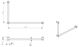 Mica Care Grab Rail 90 Degree 600x1000mm