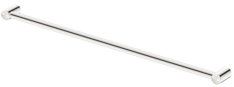 Mica Care 1200mm horizontal DDA-compliant grab rail in brushed nickel on a white background.
