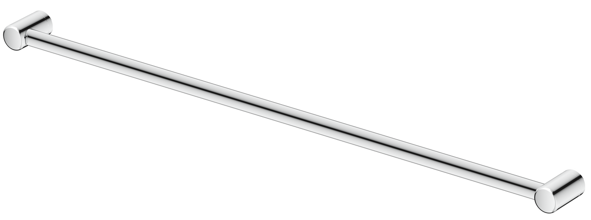 Mica Care 1200mm horizontal DDA-compliant grab rail in polished chrome on a white background.