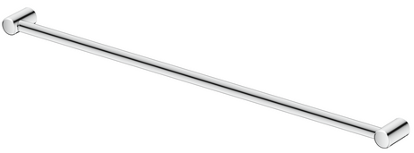 Mica Care 1200mm horizontal DDA-compliant grab rail in polished chrome on a white background.