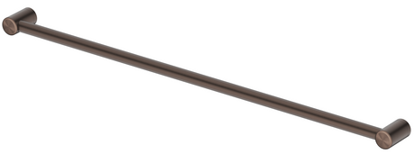 Mica Care 1200mm horizontal DDA-compliant grab rail in Dusk bronze on a white background.