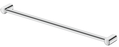 Mica Care 900mm horizontal DDA-compliant grab rail in polished chrome on a white background.